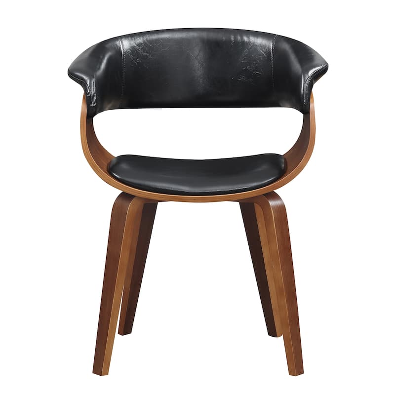 Carson Carrington Qaanaaq Wood and Faux Leather Dining Chair