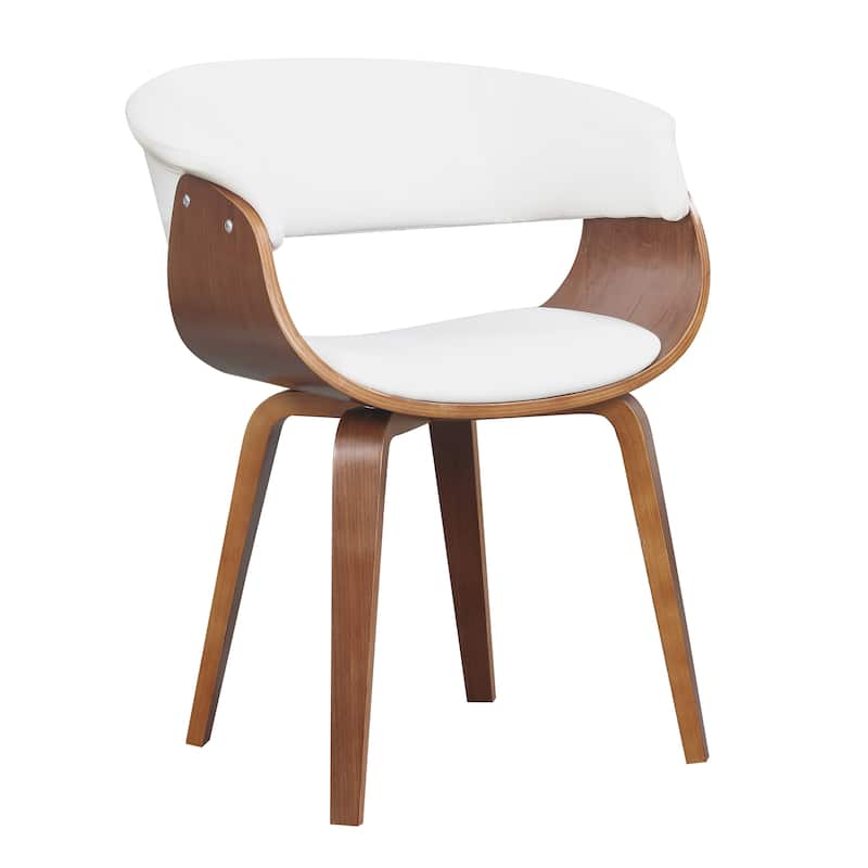 Carson Carrington Qaanaaq Wood and Faux Leather Dining Chair