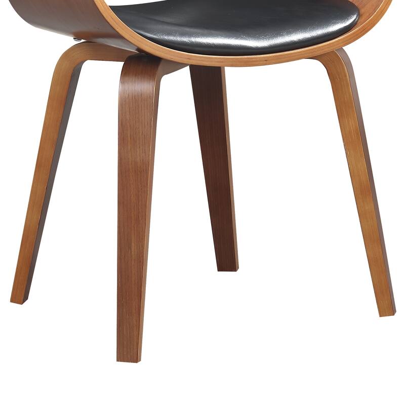 Carson Carrington Qaanaaq Wood and Faux Leather Dining Chair