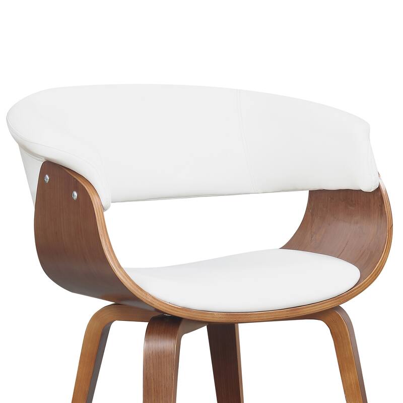 Carson Carrington Qaanaaq Wood and Faux Leather Dining Chair