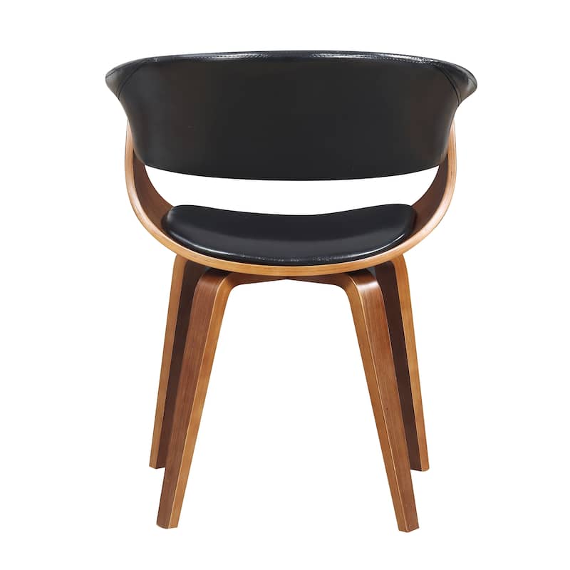 Carson Carrington Qaanaaq Wood and Faux Leather Dining Chair