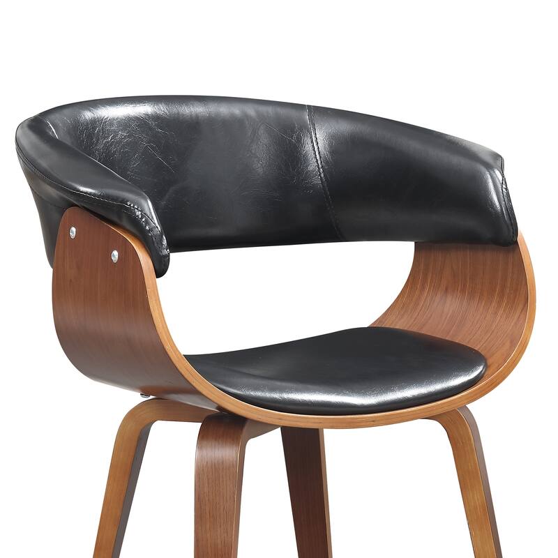 Carson Carrington Qaanaaq Wood and Faux Leather Dining Chair