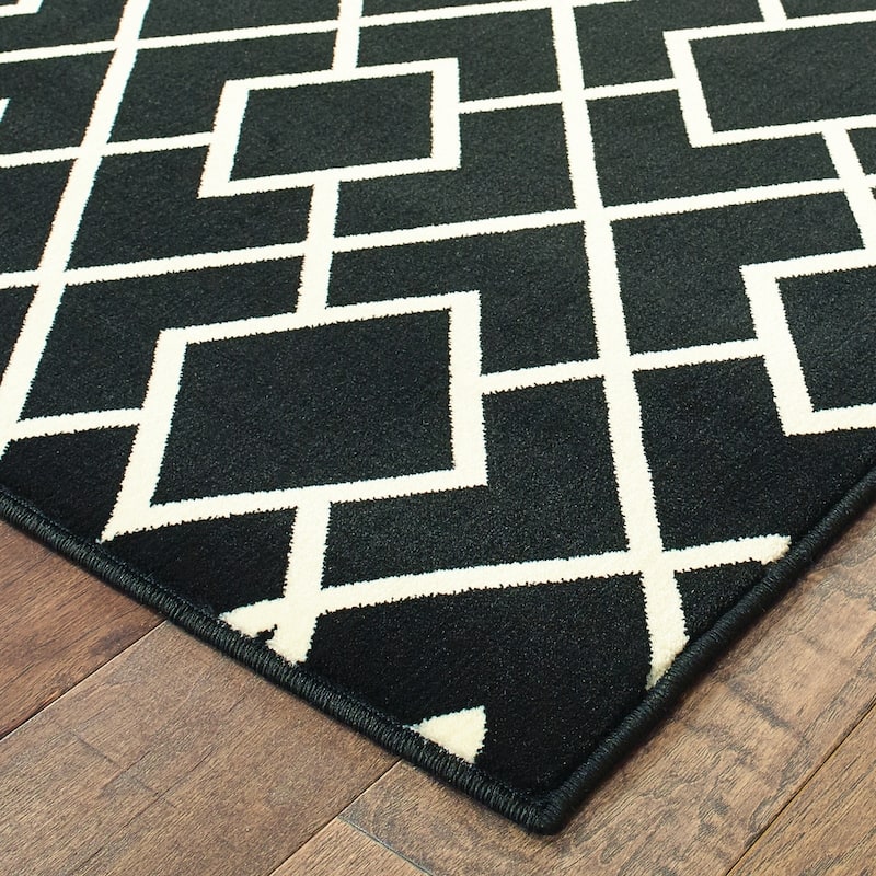 Style Haven Lisette Geometric Lattice Area Rug