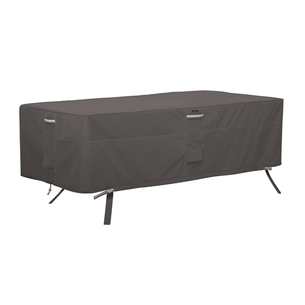 Classic Accessoriesclassic Accessories Ravenna Water Resistant 72 Inch Rectangular Oval Patio Table Cover Dark Taupe Mushroom Espresso Dailymail