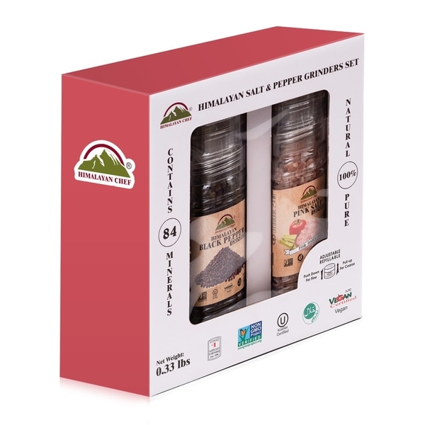 Himalayan Chef Salt & Black Pepper Grinder, 0.33 lbs. Opens flyout.