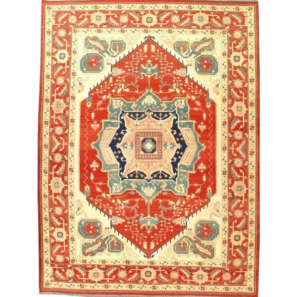 Pasargad DC Pak Hand-Woven Sumak Serapi Design Rug - 10' X 13'6''