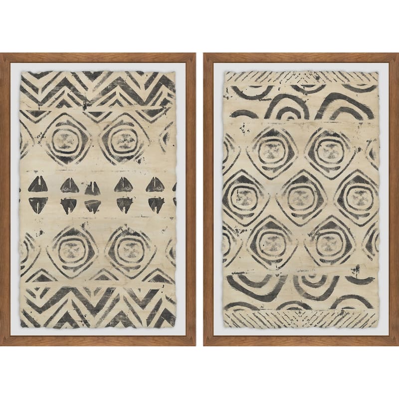 Marmont Hill - Handmade Pattern Bazaar XII Diptych - Multi-Color