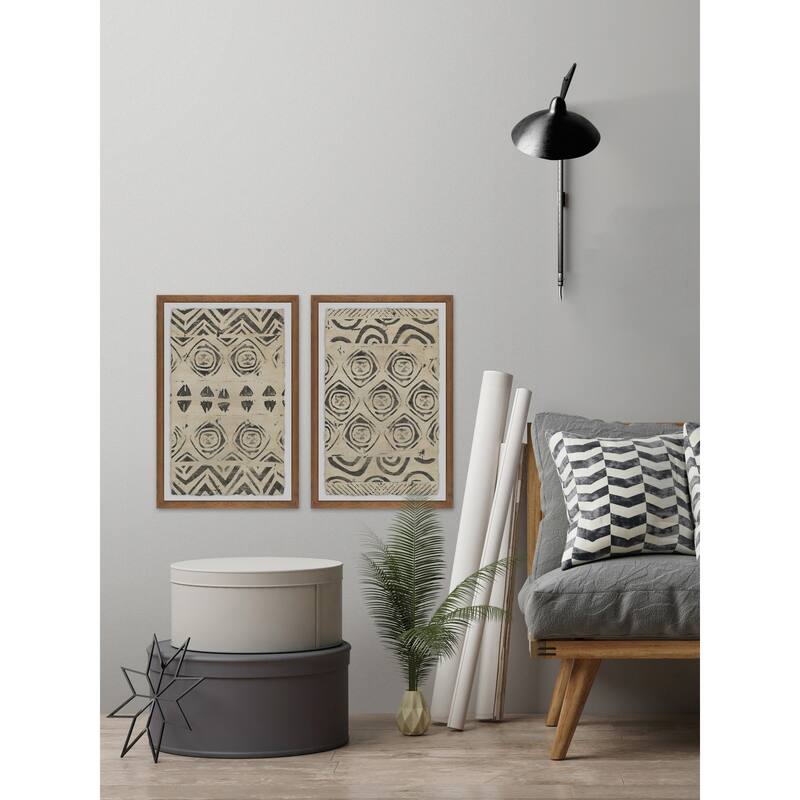 Marmont Hill - Handmade Pattern Bazaar XII Diptych - Multi-Color