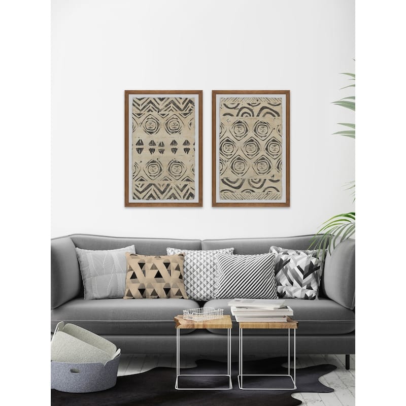 Marmont Hill - Handmade Pattern Bazaar XII Diptych - Multi-Color