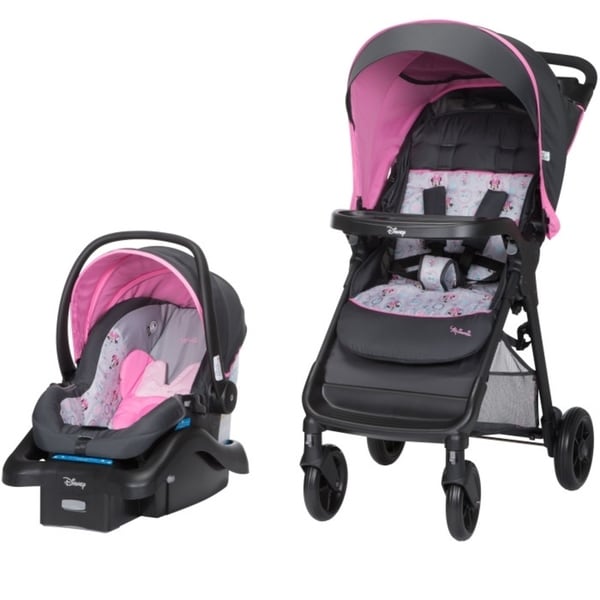 Disney Baby Mickey Mouse Smooth Ride Travel System in Minnie Happy Helpers
