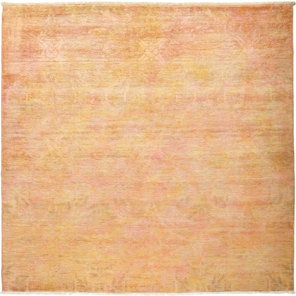 4x6 Rectangular Double Knot Rug 100% Original Hand-Knotted in Greenish Blue,Reddish Brown Floral Design RugsTC 4'0 x 6'1 Pak Persian Area Rug with Silk & Wool Pile 