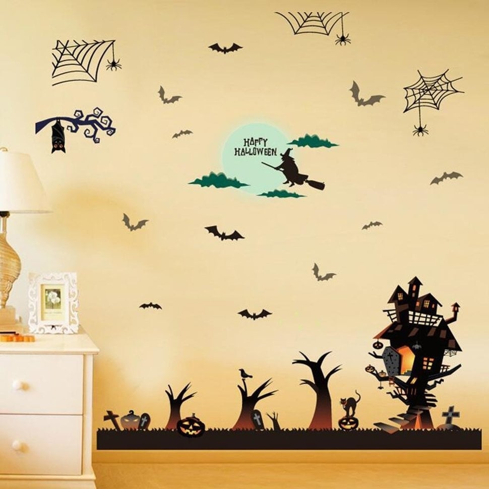 Funny Halloween Decorations Wall Sticker Halloween Party Decoration Wall Decal Overstock 23150579