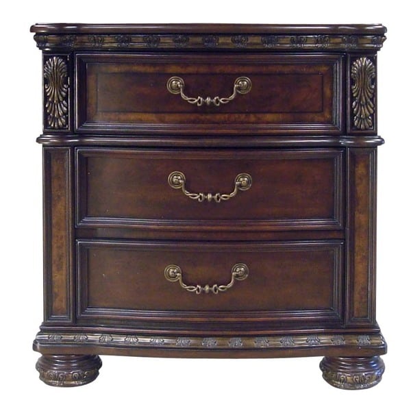 Manchester Traditional 3-Drawer Nightstand by Greyson Living