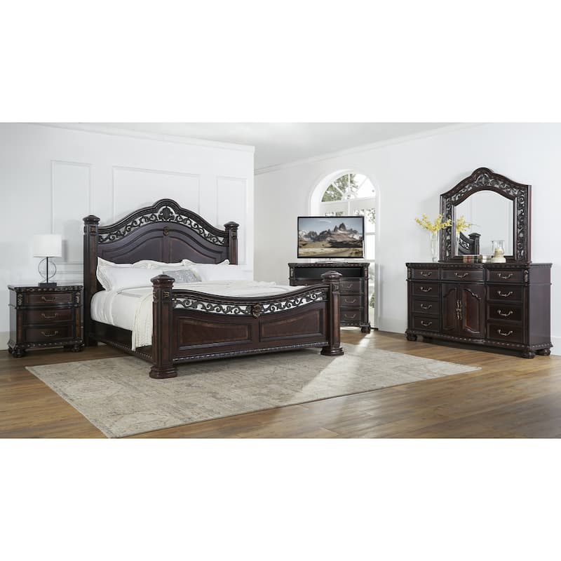 Steve Silver Manchester Traditional 3-drawer Nightstand