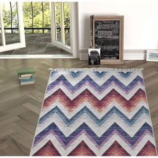 5 X 8 Unique One Of A Kind Area Rugs Online At Chiara Rose Machine Washable Decorative Modern Non Skid Rubber Backing Bath Kitchen Living Room Ndoor