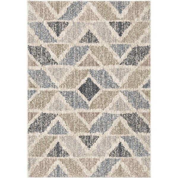 Orian Rugs Portland Kenya Muted Blue Area Rug 5 3 X