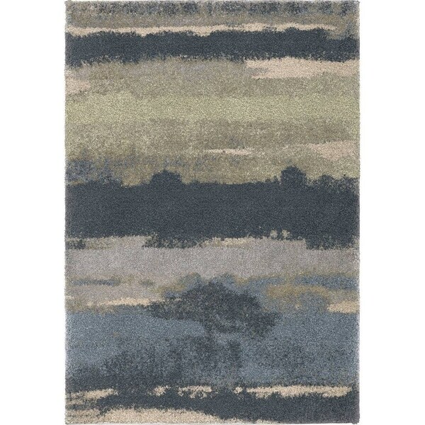 Orian Rugs Portland Canyon Soft Blue Area Rug 5 3 X 7 6