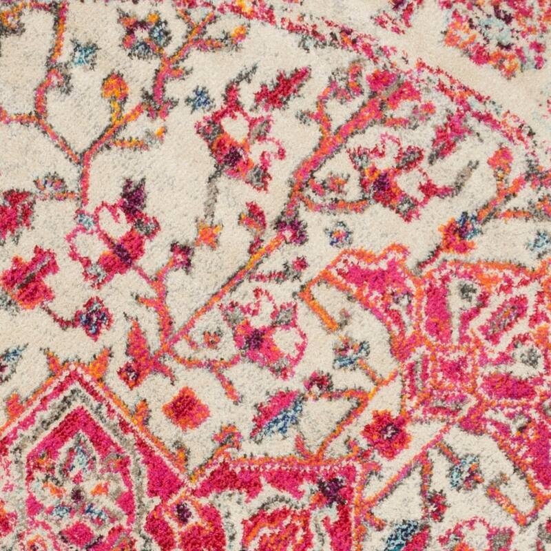 Alexander Home Vintage Boho Medallion Distressed Area Rug