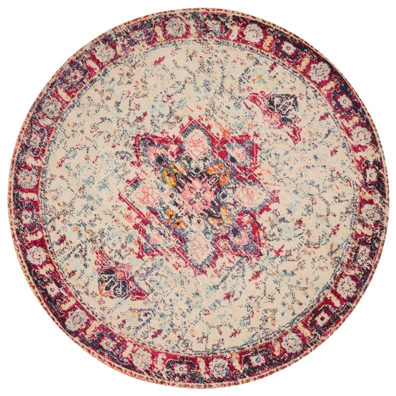 Alexander Home Vintage Boho Medallion Distressed Area Rug