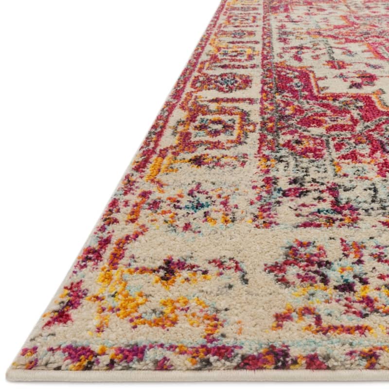 Alexander Home Vintage Boho Medallion Distressed Area Rug