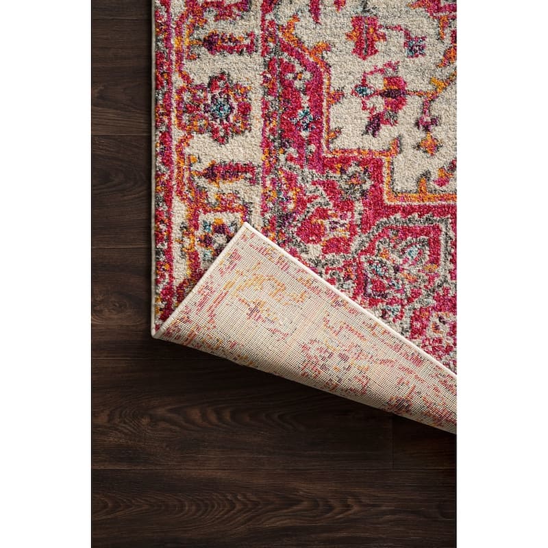 Alexander Home Vintage Boho Medallion Distressed Area Rug