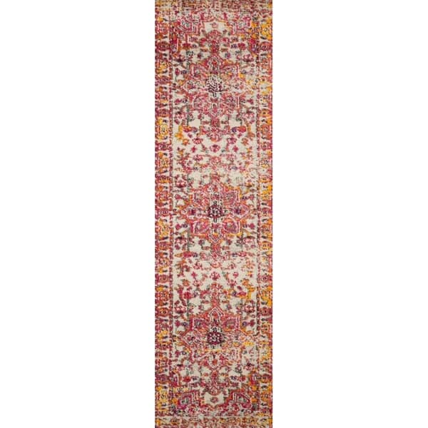 Alexander Home Vintage Boho Medallion Distressed Area Rug