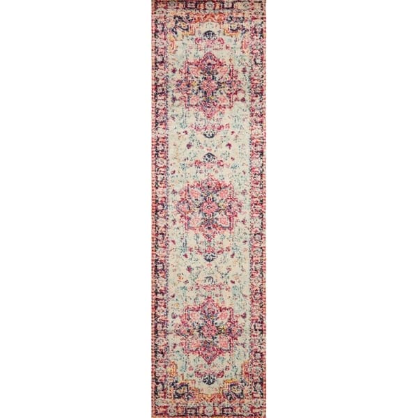 Alexander Home Vintage Boho Medallion Distressed Area Rug