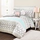 preview thumbnail 1 of 2, Taylor & Olive Hubbard Elephant Stripe Comforter Set Full - Queen