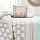 preview thumbnail 4 of 2, Taylor & Olive Hubbard Elephant Stripe Comforter Set