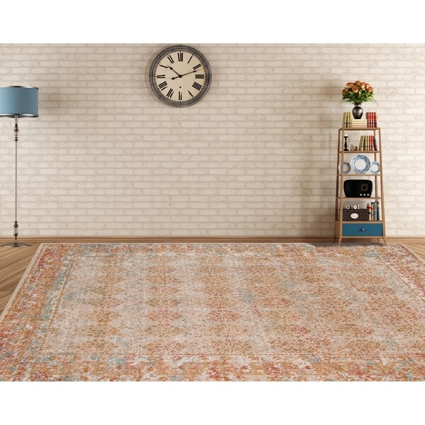 Ethereal Vintage Cream Area Rug - 3'11" x 5'11"