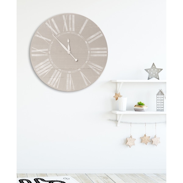 Vintage Farmhouse Wooden Wall Clock