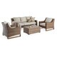 Havenside Home Monaco 4-piece Wicker Outdoor Set - Thumbnail 6