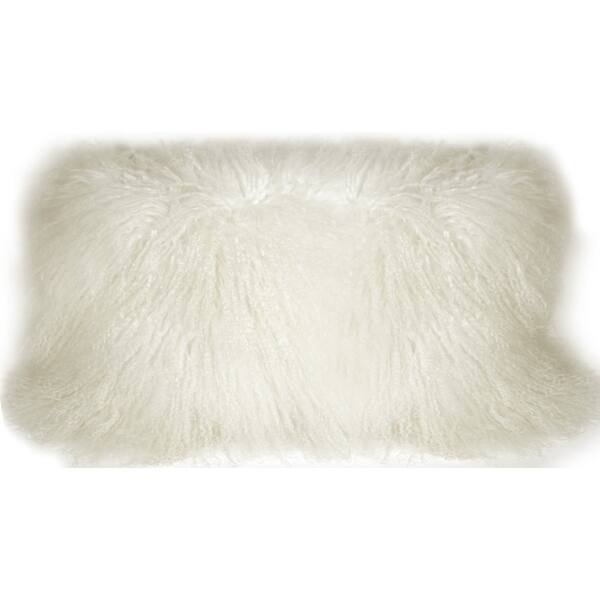 Shop Pillow Decor Mongolian Sheepskin 12x24 Rectangular Pillow