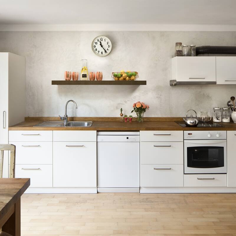 InPlace 60inch Grey Oak Floating Shelf Bed Bath & Beyond 23156553