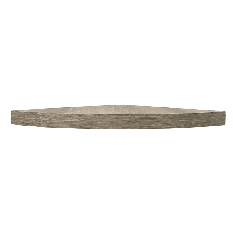 InPlace 17-inch Driftwood Corner Shelf