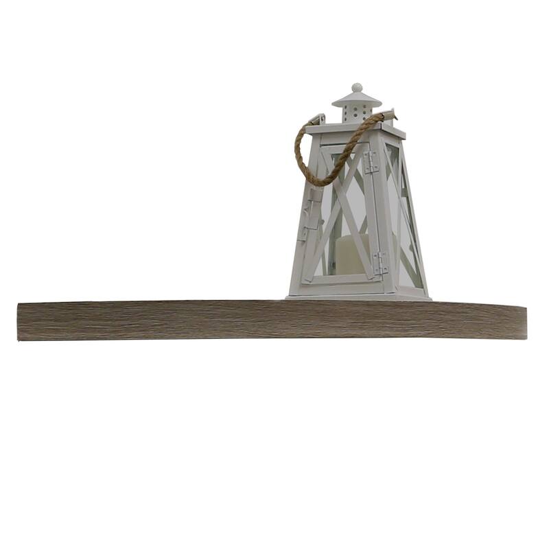 InPlace 17-inch Driftwood Corner Shelf