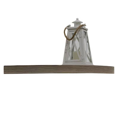 InPlace 17-inch Driftwood Corner Shelf