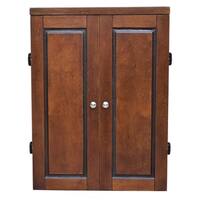 Brookline Electronic Dartboard Cabinet Set - Walnut Finish