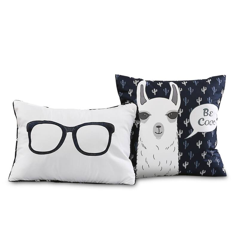 Lush Decor Llama Stripe Quilt Set