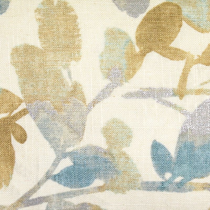 Linen Leaf Marine 12x20 Throw Pillow with Polyfill Insert