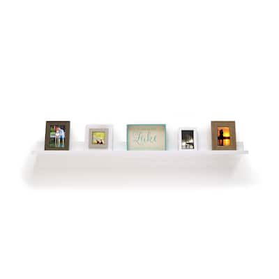 InPlace 60-inch White Picture Ledge - Overstock - 23157718