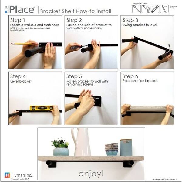 Inplace 42 Inch Distressed White Shelf W Bracket Inplace 42 Inch Distressed White Shelf