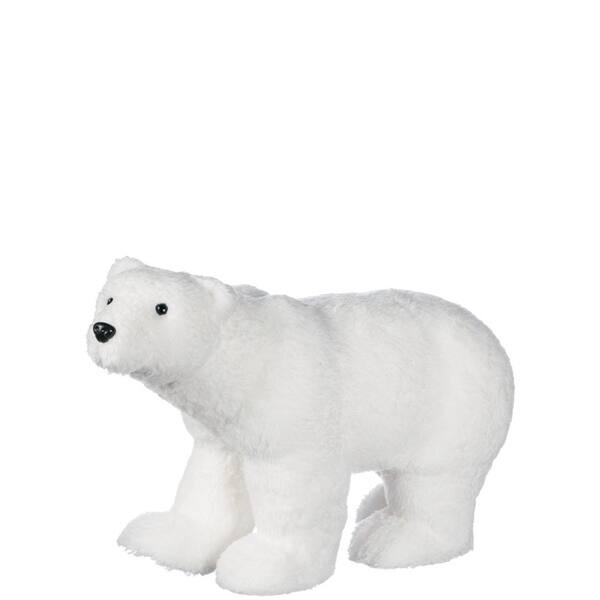 Walk on Me Rugs Snowy White Polar Bear Faux Fur Rectangle Rug