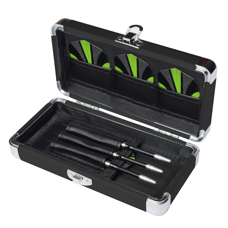 Hathaway Dublin Steel Tip Darts with Tungsten Barrels- 3 Piece Set - Black