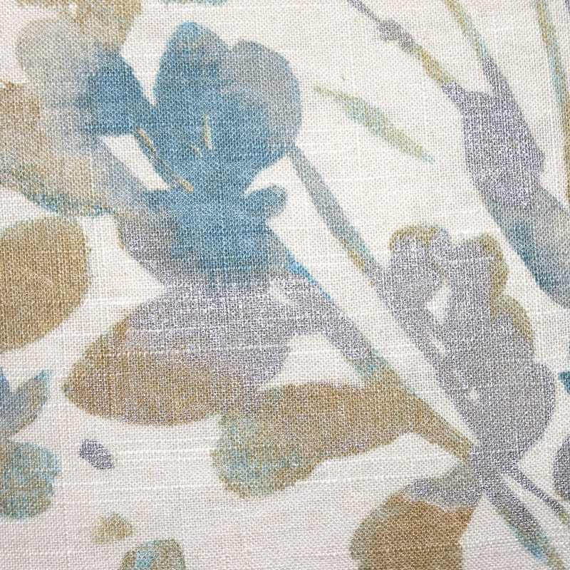 Pillow Decor - Linen Leaf Marine Throw Pillow 20x20