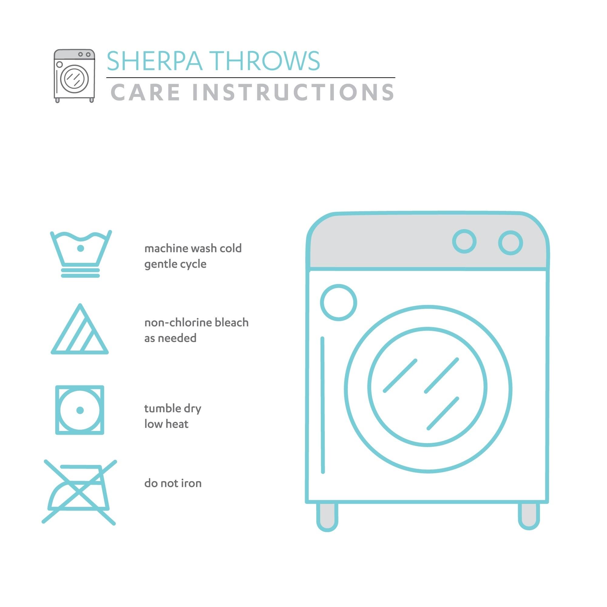 Lush Decor Llama Stripe Sherpa Throw Bed Bath & Beyond 23159249