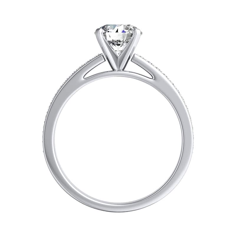 Auriya 14k Gold Classic 5/8 carat TW Round Diamond Engagement Ring (G-H, VS1-VS2)