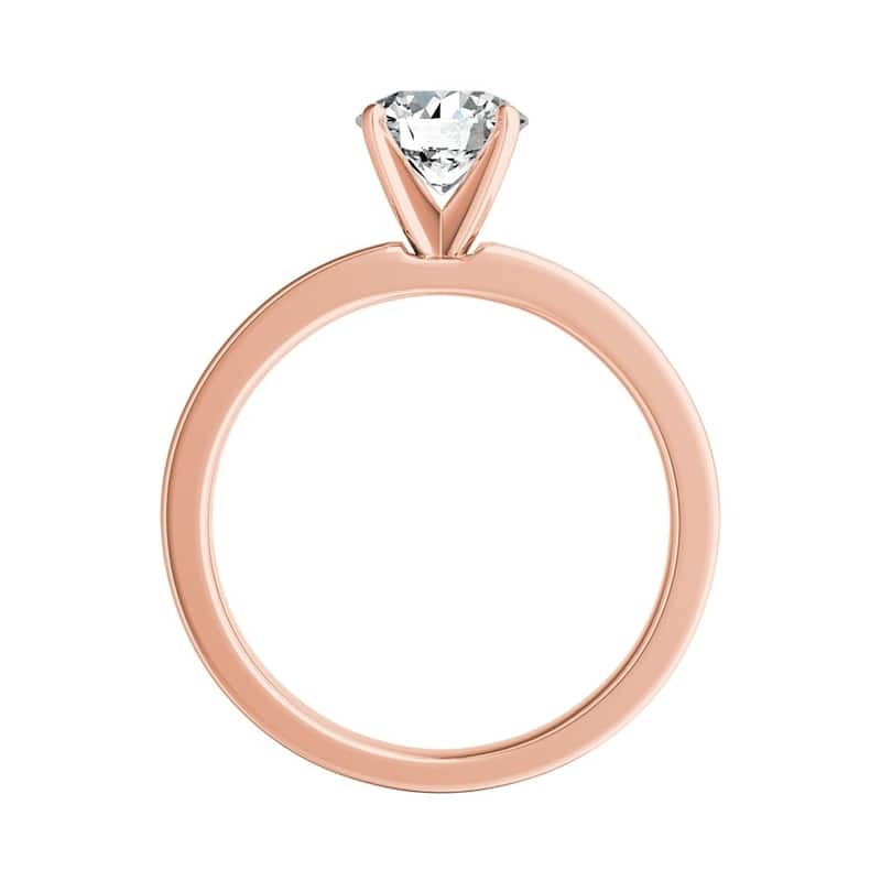 Auriya 14k Gold Classic 1 carat TW Channel-set Round Diamond Engagement Ring (G-H, VS1-VS2)