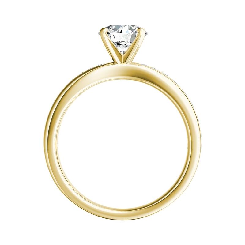 Auriya 14k Gold Classic 3/4 carat TW Round Diamond Engagement Ring (G-H, VS1-VS2)