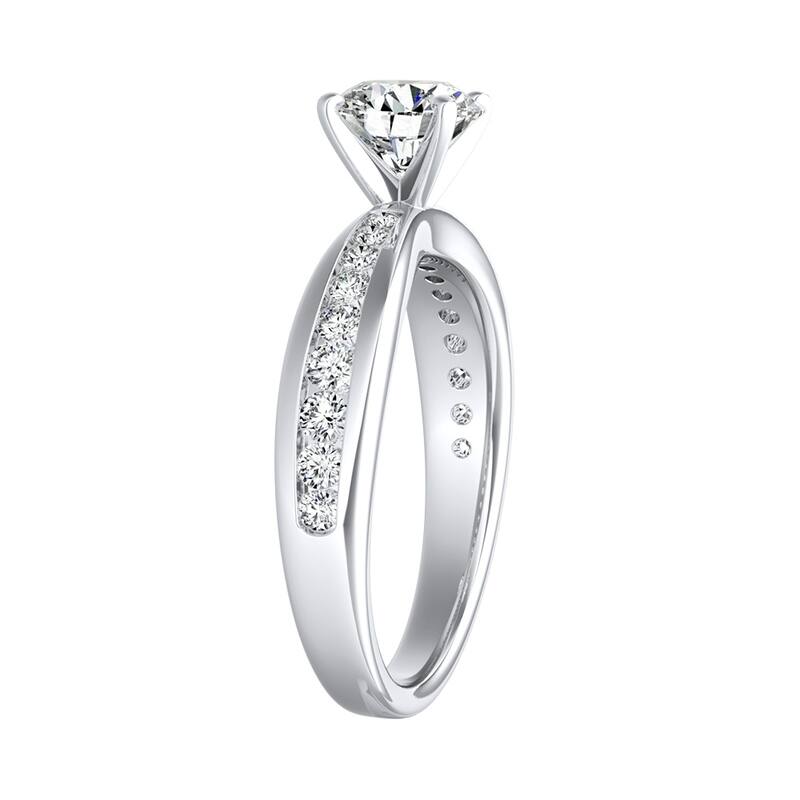 Auriya 14k Gold Classic 3/4 carat TW Round Diamond Engagement Ring (G-H, VS1-VS2)